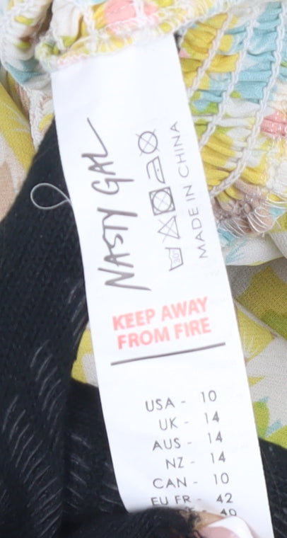 Nasty Gal Women's Floral Playsuit Size 14