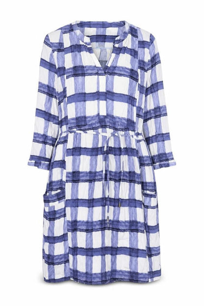Maeve Women's XS Blue Check Shirt Dress