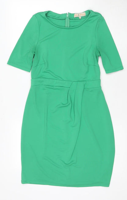 Billie & Blossom Women's Green Sheath Dress Size 14
