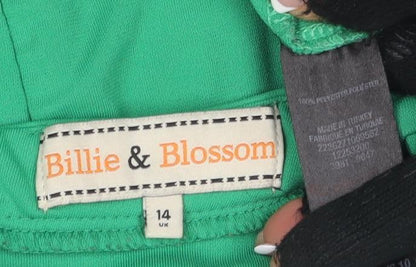 Billie & Blossom Women's Green Sheath Dress Size 14