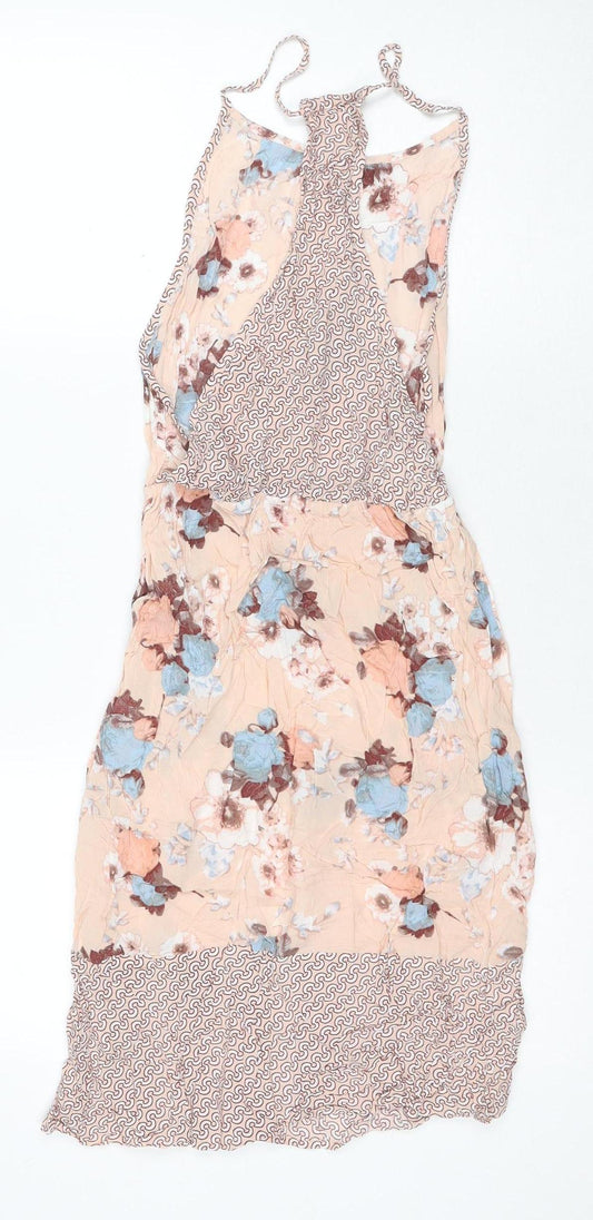 Next Women's Multicoloured Floral Slip Dress Size 8