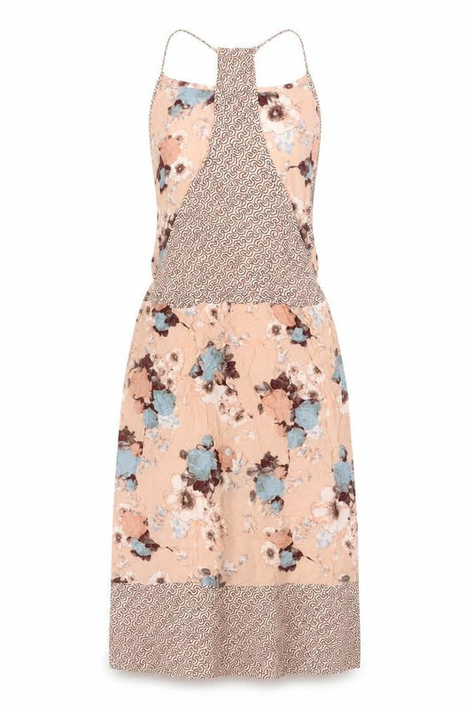 Next Women's Multicoloured Floral Slip Dress Size 8
