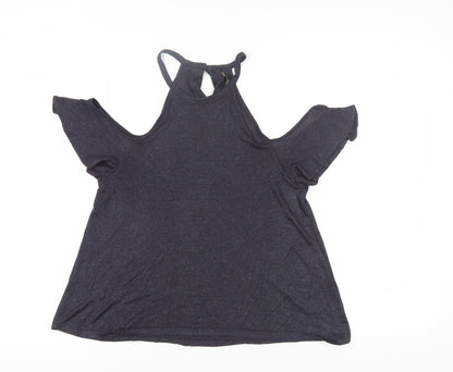 Womens UK Size 12 NEXT Black Basic T-Shirt