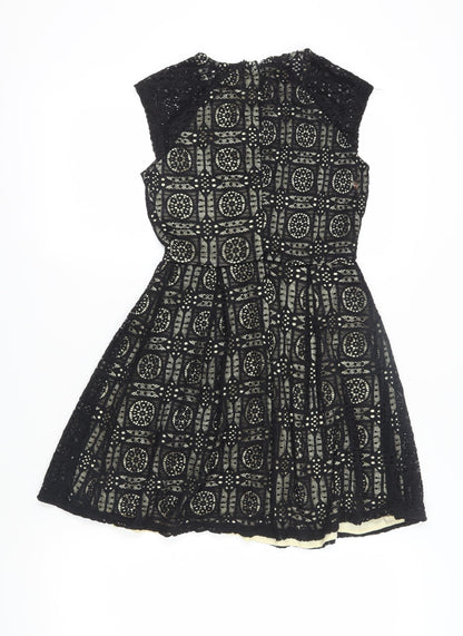 Helo Loves London Women's Black Fit & Flare Dress Size 8