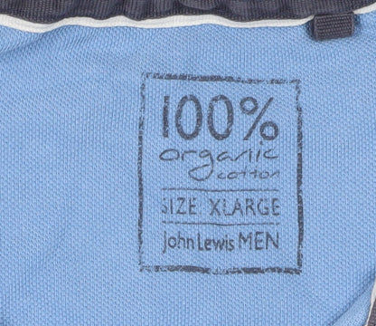 John Lewis Men's Blue XL Polo Shirt