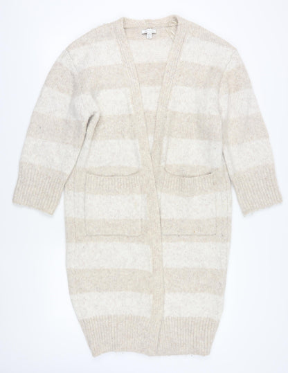 Womens UK Size S Topshop Beige Cardigan Jumper