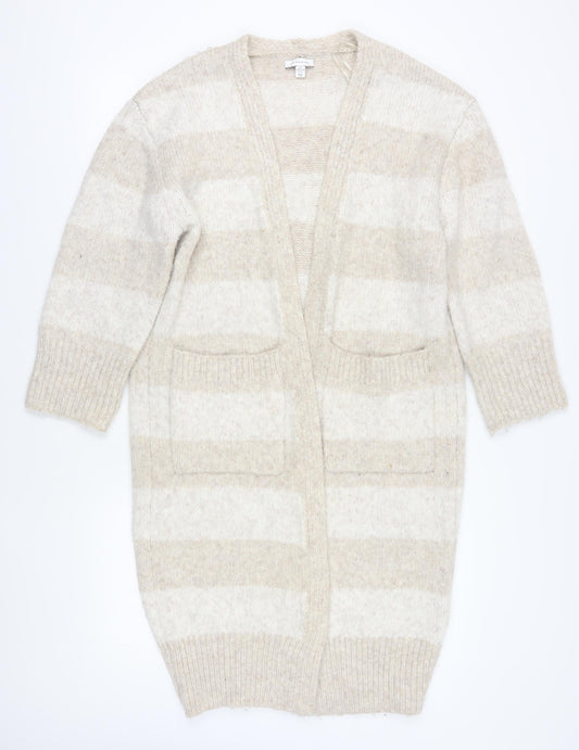 Womens UK Size S Topshop Beige Cardigan Jumper