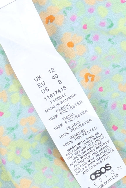 ASOS DESIGN Women Multicoloured Floral A-Line Dress