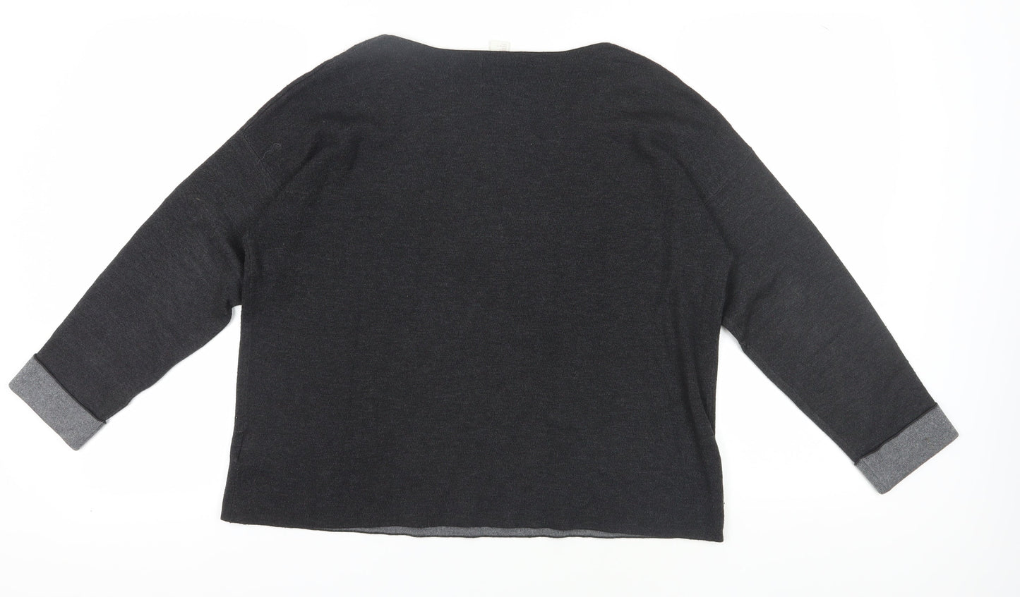 Womens UK Size L H&M Black Pullover Jumper