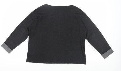 Womens UK Size L H&M Black Pullover Jumper