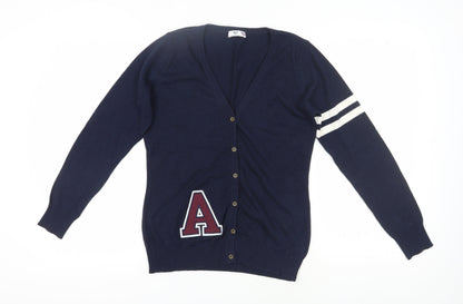 AJC Women's Blue Cardigan Size 14-16 V-Neck