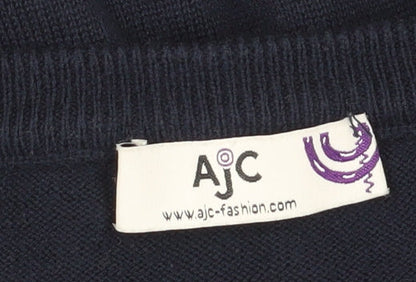 AJC Women's Blue Cardigan Size 14-16 V-Neck