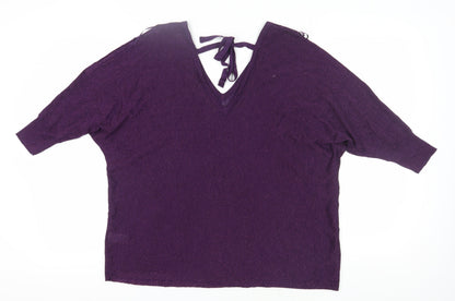 Womens UK Size XL NEXT Purple Pullover Jumper