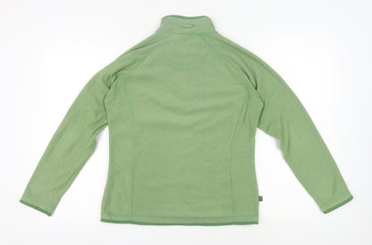Mountain Life Women's Green 1/4 Zip Fleece Sweatshirt Size 12