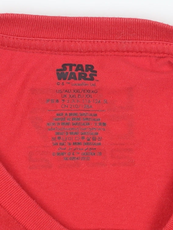 Star Wars Men's Red 2XL Movie Graphic T-Shirt
