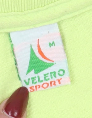 Velero Sport Hard Rock Cafe Unisex Green Cropped T-Shirt, Medium, Casual
