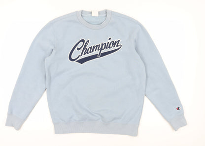 Mens UK Size S Champion Blue Pullover Sweatshirt