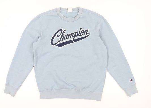 Mens UK Size S Champion Blue Pullover Sweatshirt