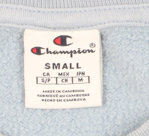 Mens UK Size S Champion Blue Pullover Sweatshirt