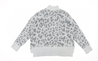 Womens UK Size M Oasis Grey Pullover Jumper