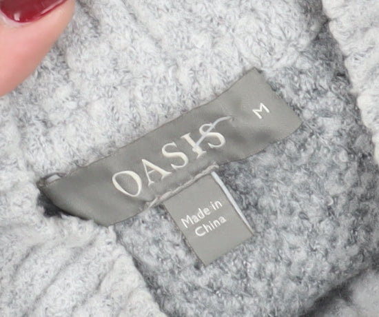 Womens UK Size M Oasis Grey Pullover Jumper