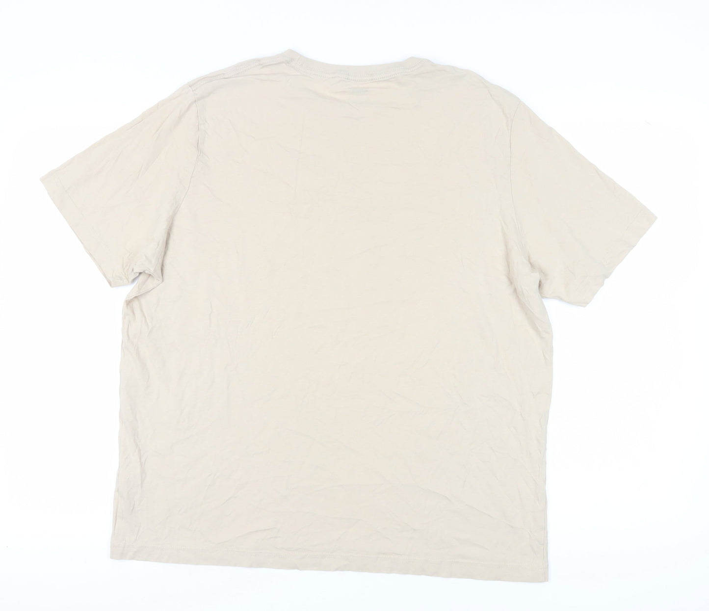 Puma Men's Beige XL T-Shirt, Crew Neck, Short Sleeve