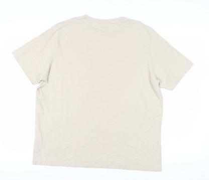 Puma Men's Beige XL T-Shirt, Crew Neck, Short Sleeve