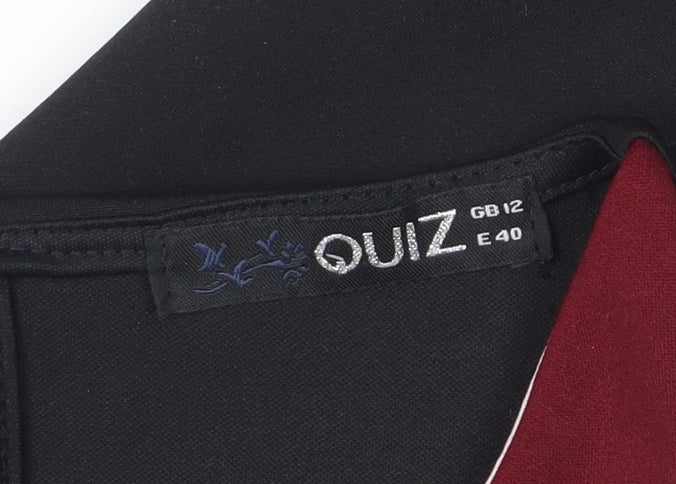 Quiz Women's Black Colourblock Jumpsuit Size 12