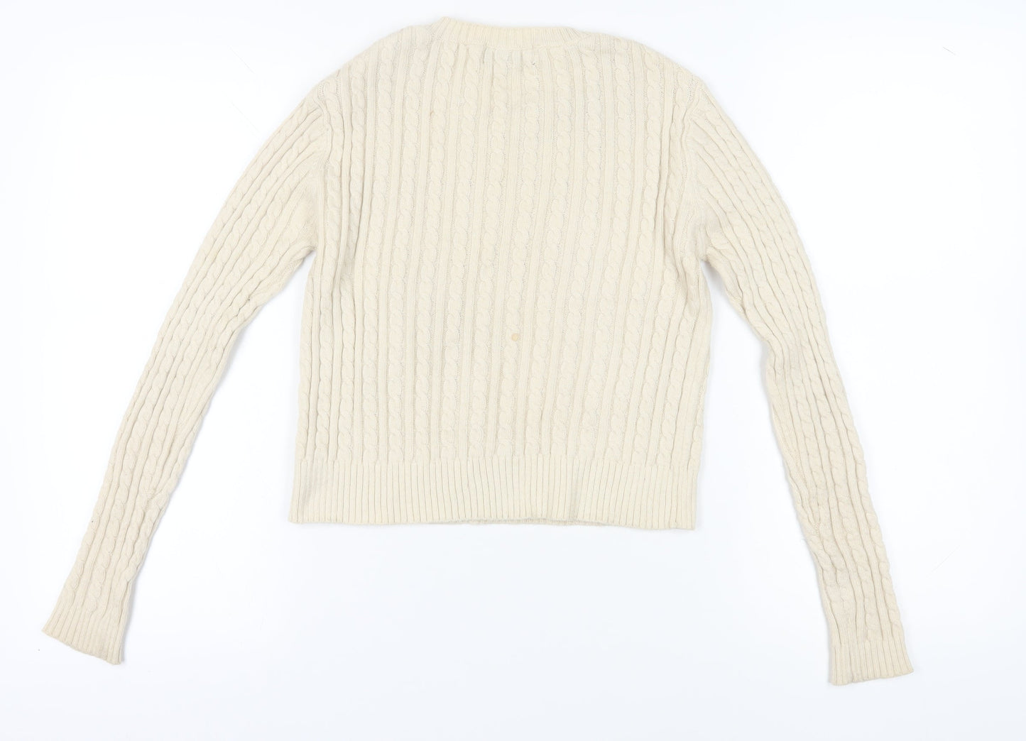Womens UK Size XS Pull & Bear Ivory Jumper Jumper