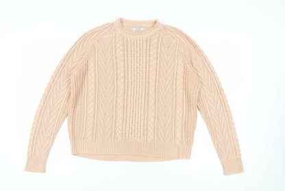 Womens UK Size 12 Pull&Bear Beige Jumper Jumper