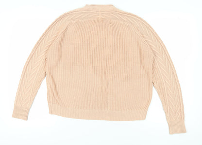 Womens UK Size 12 Pull&Bear Beige Jumper Jumper