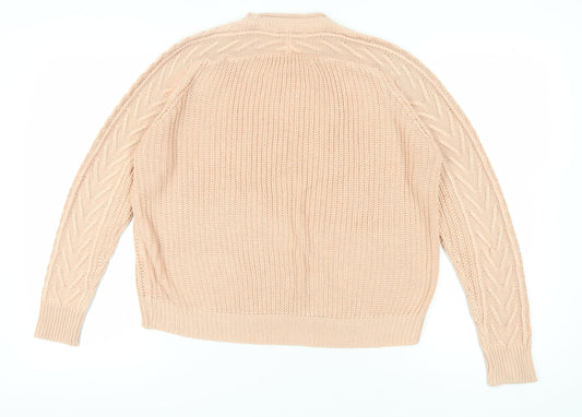 Womens UK Size 12 Pull&Bear Beige Jumper Jumper