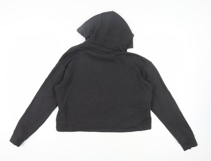 Puma Unisex Black Hoodie Cotton Pullover S Size