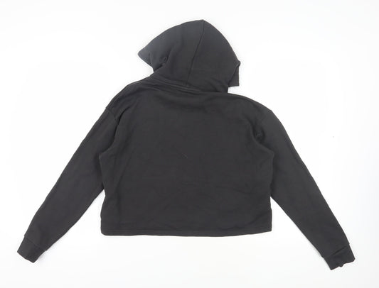 Puma Unisex Black Hoodie Cotton Pullover S Size