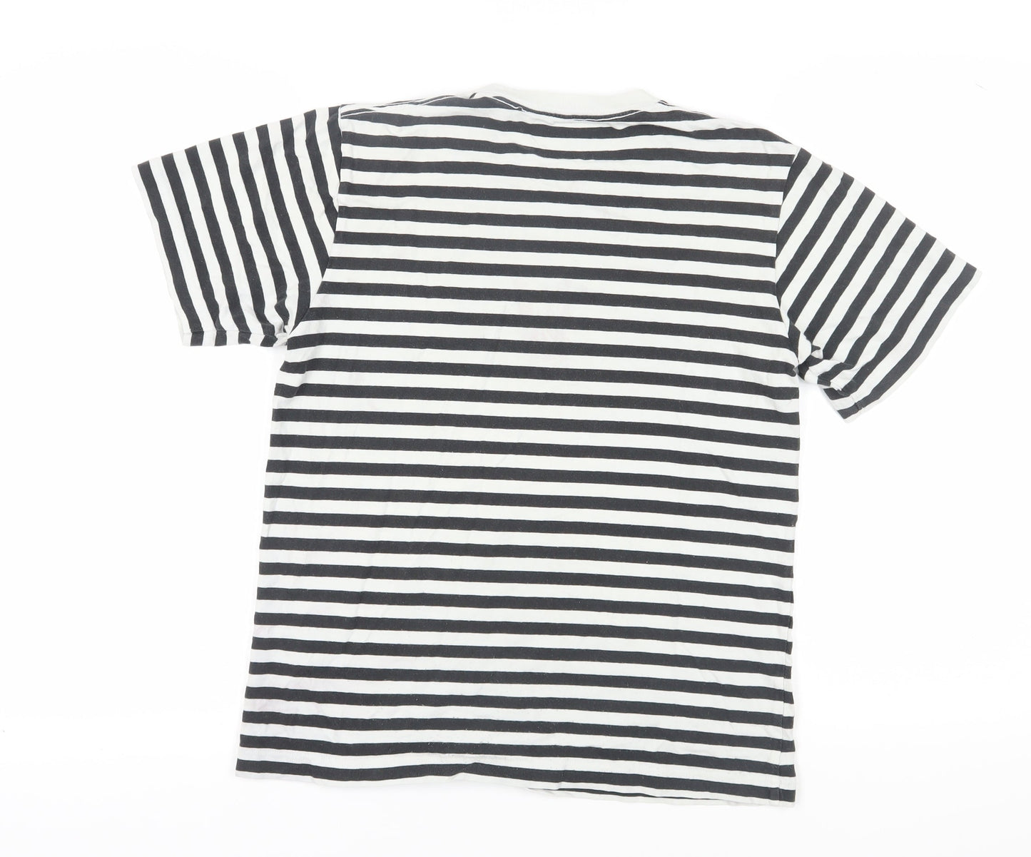SPZ NY Unisex Black Striped Ringer T-Shirt S