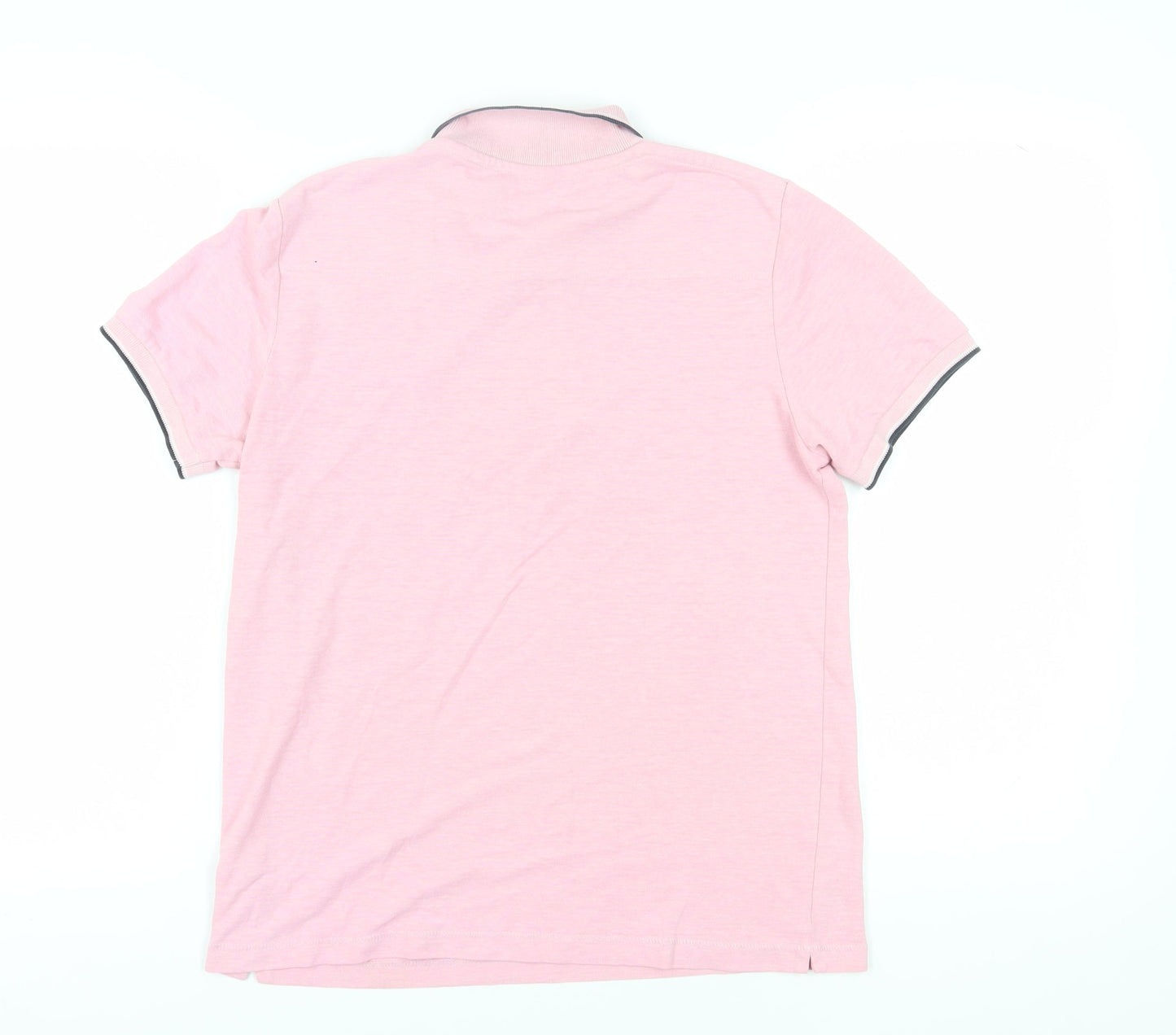 French Connection Men's Pink Polo M Short Sleeve