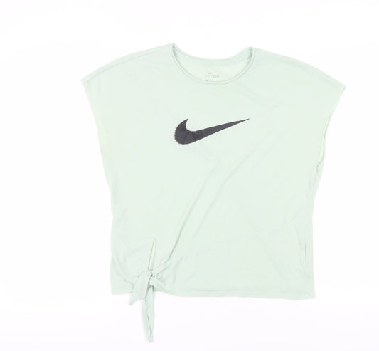 Womens UK Size M Nike Green Basic T-Shirt