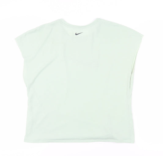 Womens UK Size M Nike Green Basic T-Shirt