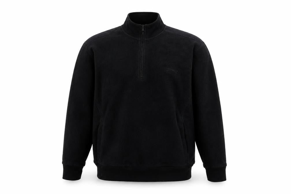 Mens UK Size M Slazenger Black 1/2 Zip Sweatshirt