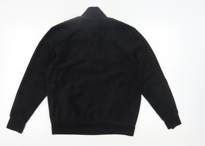 Mens UK Size M Slazenger Black 1/2 Zip Sweatshirt