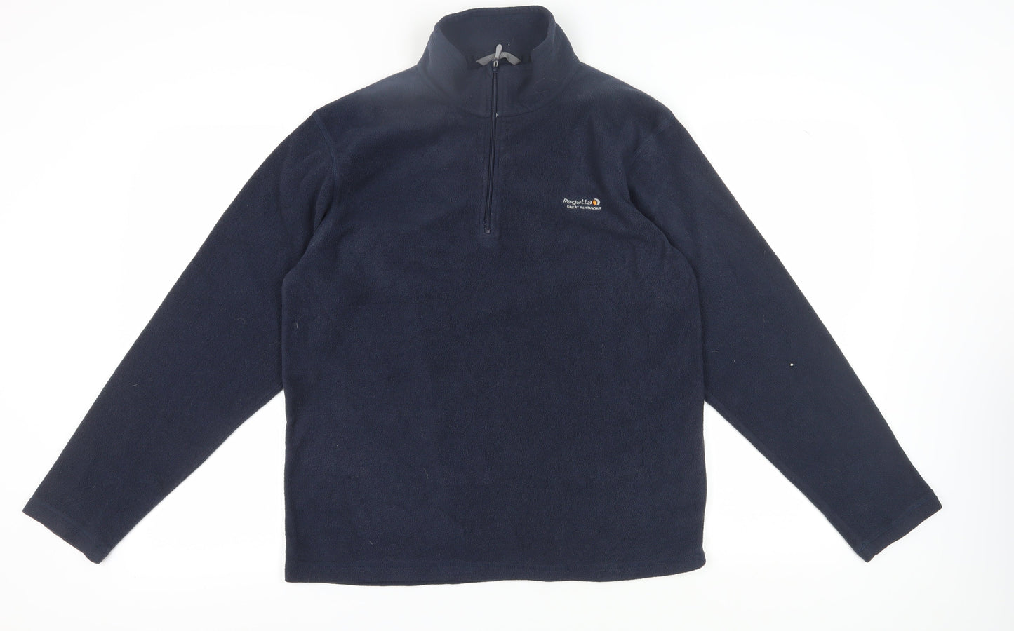 Mens UK Size L Regatta Blue 1/4 Zip Sweatshirt