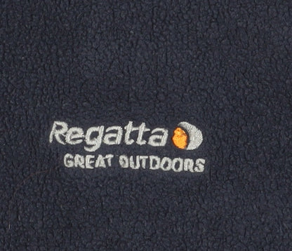 Mens UK Size L Regatta Blue 1/4 Zip Sweatshirt