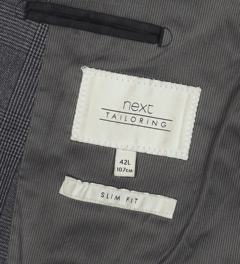 Mens UK Size 42 NEXT Regular Grey Suit Jacket