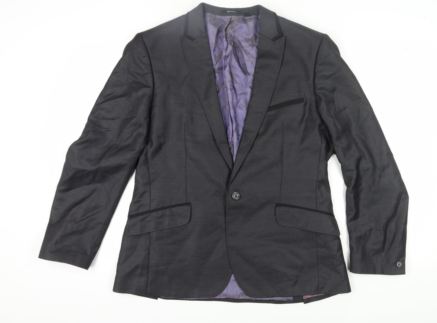 Mens UK Size 5 Ted Baker Regular Black Suit Jacket
