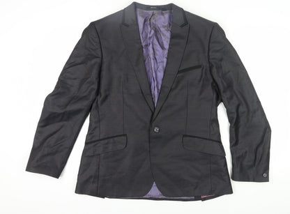 Mens UK Size 5 Ted Baker Regular Black Suit Jacket