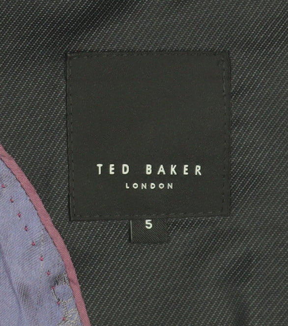 Mens UK Size 5 Ted Baker Regular Black Suit Jacket