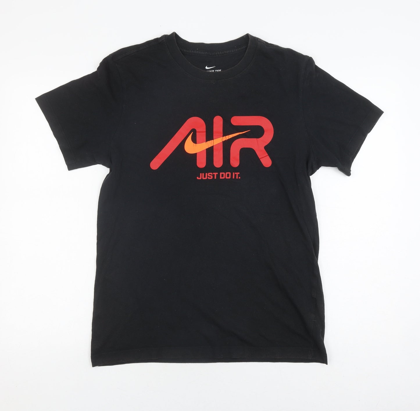 Nike Men's Black Sports T-Shirt, Size S, Graphic Print, Cotton