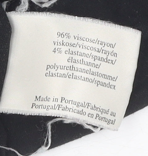 Laura Ashley Women's Black Basic Long Sleeve T-Shirt Size 16