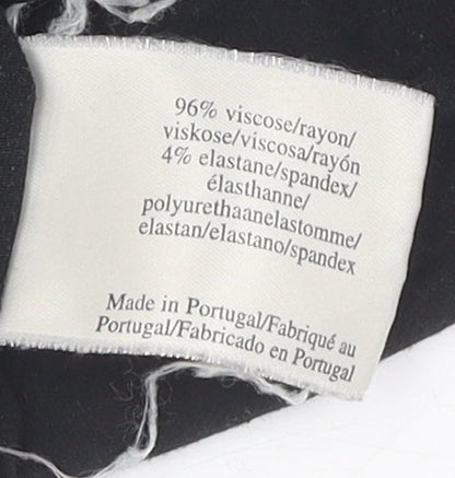 Laura Ashley Women's Black Basic Long Sleeve T-Shirt Size 16