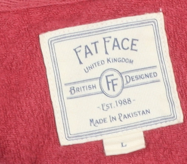 Fat Face Men’s Red Full Zip Hoodie - L